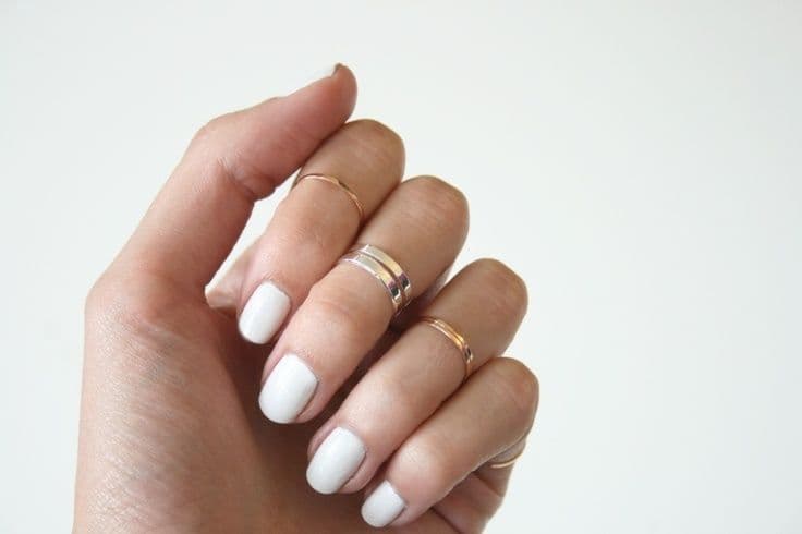 White nail polish