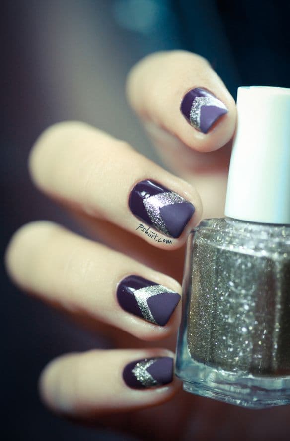 nail art violet 